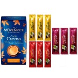 Кофе молотый и 9 финиковых батончиков